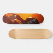 Grim met gitaar persoonlijk skateboard (Horizontaal)