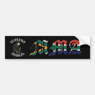 Grim MMA South Africa bumper sticker