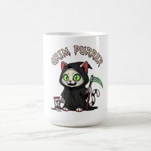 Grim Purrer Halloween Cat Koffiemok