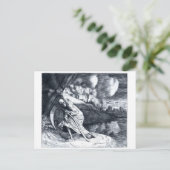 Grim Reaper 1  briefkaart (Staand voorkant)