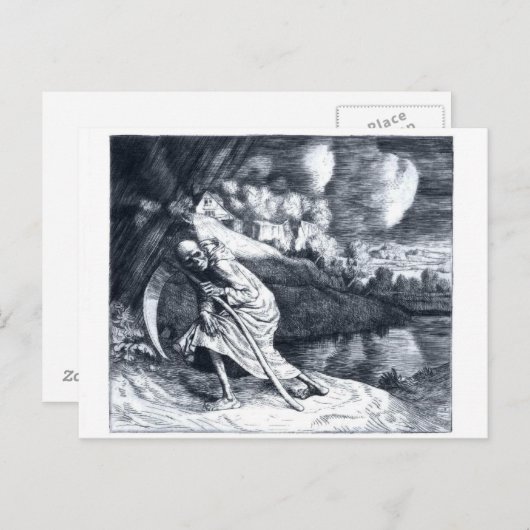 Grim Reaper 1  briefkaart (Voorkant / Achterkant)