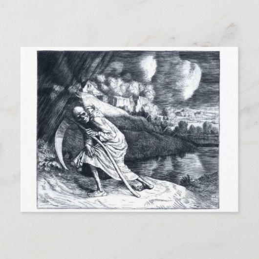 Grim Reaper 1  briefkaart (Voorkant)