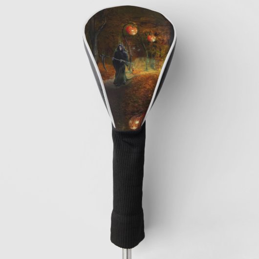 Grim Reaper and pumpkins Golfheadcover (Voorkant)