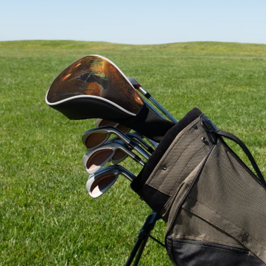 Grim Reaper and pumpkins Golfheadcover (Insitu)