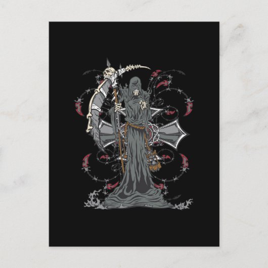 Grim Reaper Awaits Briefkaart (Voorkant)