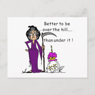 Grim Reaper Birthday Humor Briefkaart
