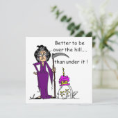 Grim Reaper Birthday Humor Kaart (Staand voorkant)