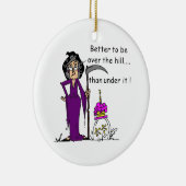 Grim Reaper Birthday Humor Keramisch Ornament (Rechts)