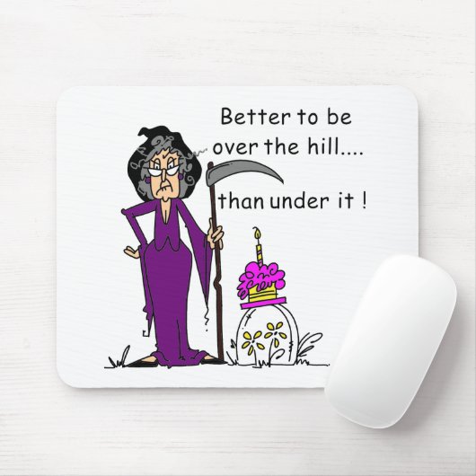 Grim Reaper Birthday Humor Muismat (Met muis)