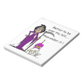 Grim Reaper Birthday Humor Notitieblok (Linkerzijde)