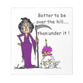Grim Reaper Birthday Humor Notitieblok (Voorkant)