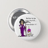 Grim Reaper Birthday Humor Ronde Button 5,7 Cm (Voorkant /achterkant)