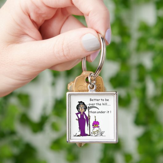 Grim Reaper Birthday Humor Sleutelhanger (Hand)