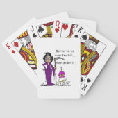 Grim Reaper Birthday Humor Speelkaarten (Achterkant)