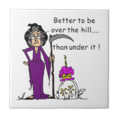 Grim Reaper Birthday Humor Tegeltje (Voorkant)