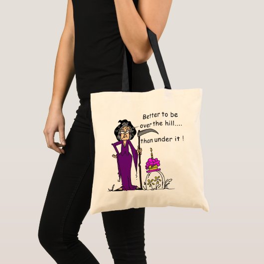 Grim Reaper Birthday Humor Tote Bag (Voorkant (product))