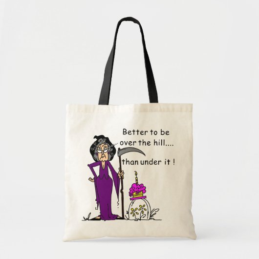 Grim Reaper Birthday Humor Tote Bag (Voorkant)