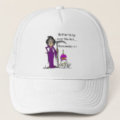 Grim Reaper Birthday Humor Trucker Pet (Voorkant)