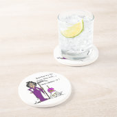 Grim Reaper Birthday Humor Zandsteen Onderzetter (Zijkant)