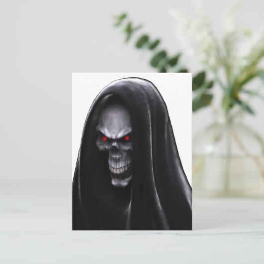 Grim Reaper Briefkaart (Staand voorkant)