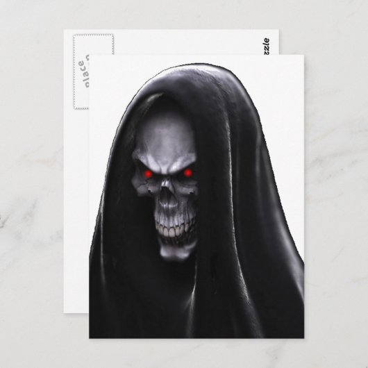 Grim Reaper Briefkaart (Voorkant / Achterkant)