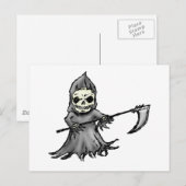Grim Reaper Briefkaart (Voorkant / Achterkant)