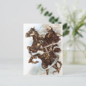 Grim Reaper-Briefkaart Briefkaart (Staand voorkant)