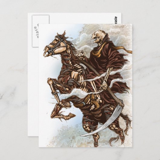 Grim Reaper-Briefkaart Briefkaart (Voorkant / Achterkant)