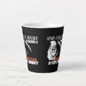 Grim Reaper Butcher Latte Mok (Voorkant)