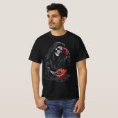 Grim Reaper calling on a red phone T-shirt (Voorkant volledig)