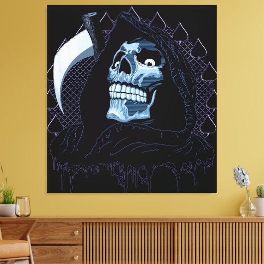 Grim Reaper Canvas Afdruk (Insitu (Woonkamer))
