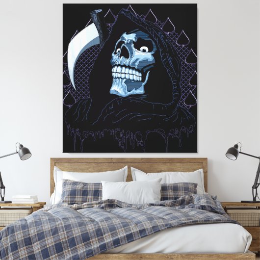 Grim Reaper Canvas Afdruk (Insitu (Slaapkamer))