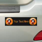Grim Reaper Cartoon Bumpersticker (Op auto)