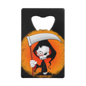 Grim Reaper Cartoon Creditkaart Flessenopener (Voorkant)