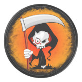 Grim Reaper Cartoon Hockey Puck (Voorkant)