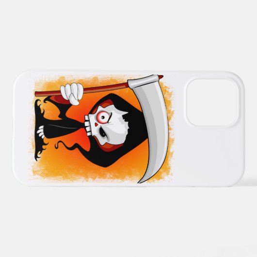 Grim Reaper Cartoon iPhone Hoesje (Achterkant horizontaal)