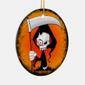 Grim Reaper Cartoon Keramisch Ornament (Rechts)