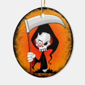 Grim Reaper Cartoon Keramisch Ornament (Links)