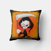 Grim Reaper Cartoon Kussen (Achterkant)
