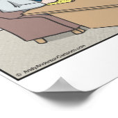 Grim Reaper cartoon op maat Poster (Hoek)