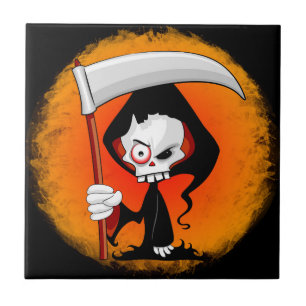 Grim Reaper Cartoon Tegeltje