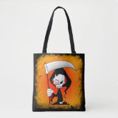 Grim Reaper Cartoon Tote Bag (Voorkant)