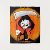 Grim Reaper Cartoon Wandkleed (Voorkant)