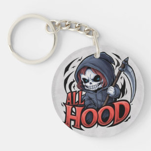Grim Reaper Coilover Scythe Car Sleutelhanger Acry