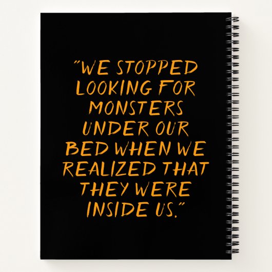 Grim Reaper Creepy Funny Cartoon Notitieboek (Achterkant)