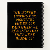 Grim Reaper Creepy Funny Cartoon Notitieboek (Achterkant)