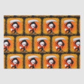 Grim Reaper Creepy Funny Cartoon Tissuepapier (Voorkant)