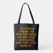 Grim Reaper Creepy Funny Cartoon Tote Bag (Achterkant)