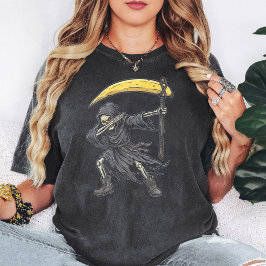 Grim Reaper Dabbing Banaan Zeis Skelet T-shirt