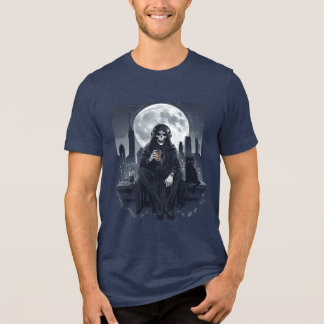 Grim Reaper Dak Halloween Chillen Tri-Blend Shirt